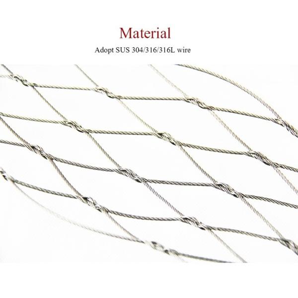 304 316 Stainless Steel Rope Safety Wire Mesh