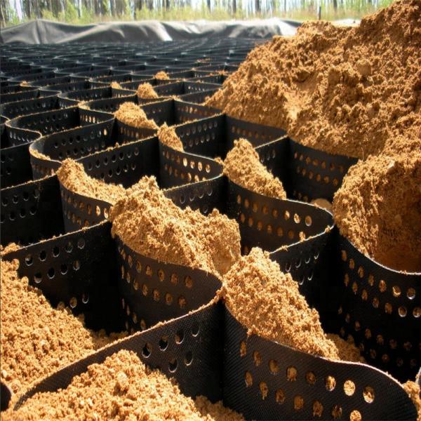 Traditional Design HDPE Smooth/Textured Perforated Geocell Versatile and