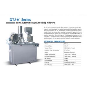 Micro Computer Control Capsule Filling Machine Powder / Pellet Semi Automatic