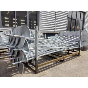 Construction Engineering Hot Dip Galvanized Round Pipe Helical Piles Q355