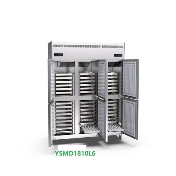 Buy 45 Trays Frost Free Commercial Upright Freezer 220v 6 Door Upright Chiller at wholesale prices