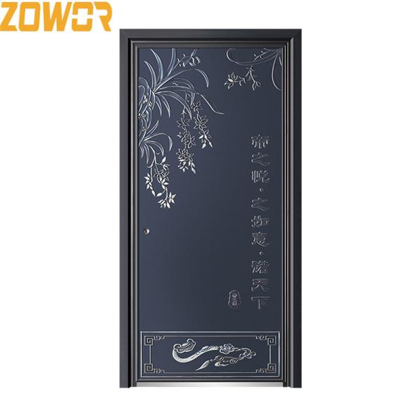 Buy Anti Theft Waterproof Aluminum Entrance Door 90mm Leaf Thickness at wholesale prices