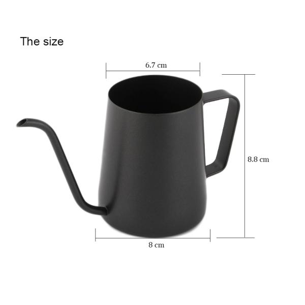 Professional Brewing Kettle Coating Slow Pour Kettle Coffee Customized Size