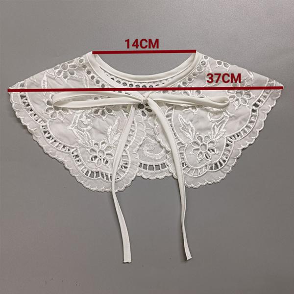 Doll Collar Hollow Rose Flower Shawl Embroidered Fashion All-match Skirt Clothing Accessories False Collar