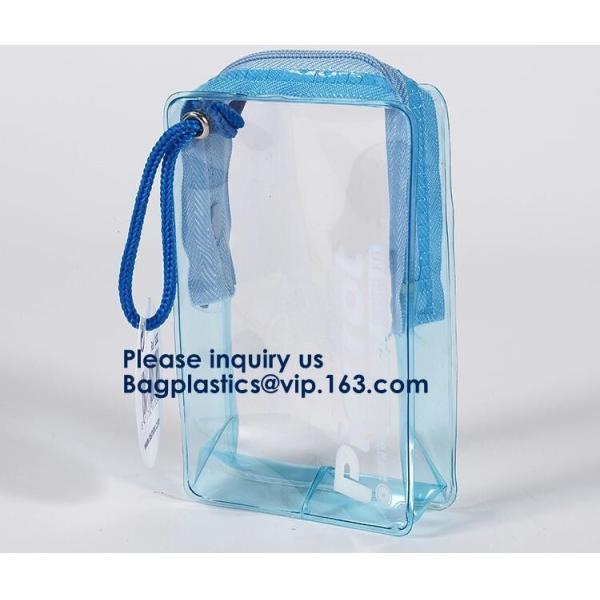 Buy Pvc Makeup Cosmetic Bag Resealable PVC Slider Zip Poly CPE Material, makeup mini clear PVC cosmetic bag at wholesale prices