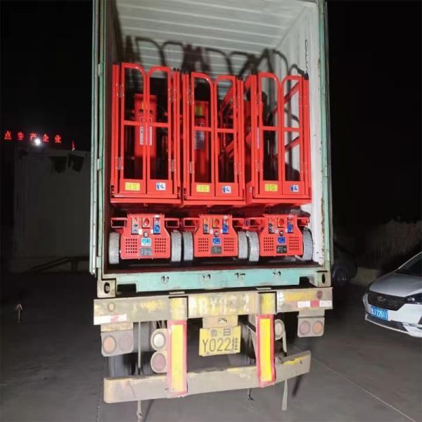 Electric Mobile Telescopic Folding Aerial Work Platform 100 Kg 200kg 300 Kg