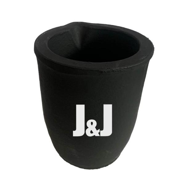 Non Ferrous Metal Melting Crucible , Cylindrical Graphite Crucible For Gold