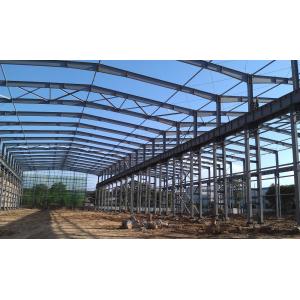 Customized Steel Structure Workshop With Cladding Sheet / Sandwich Panel