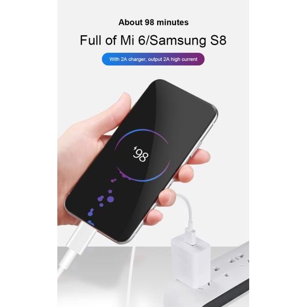 White USB Charging Cable 1M / 2M High Speed Data Transfer Cable