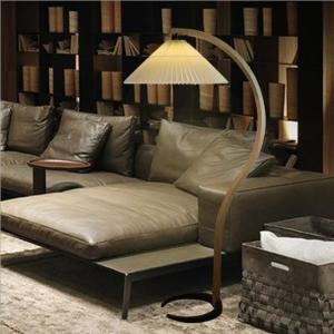 Creative Pleated Rattan Standing Lamp for bedroom living room