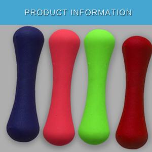 Colorful 0.5kg - 5kg Neoprene exerciser fitness matte surface bone weight