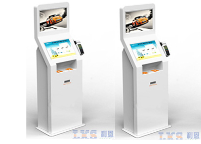 Self Service Payment & Advertising Dual Touch Screen Money POS Kiosk