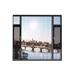 Housing Project Aluminum Alloy Broken Bridge Casement Windows with Folding