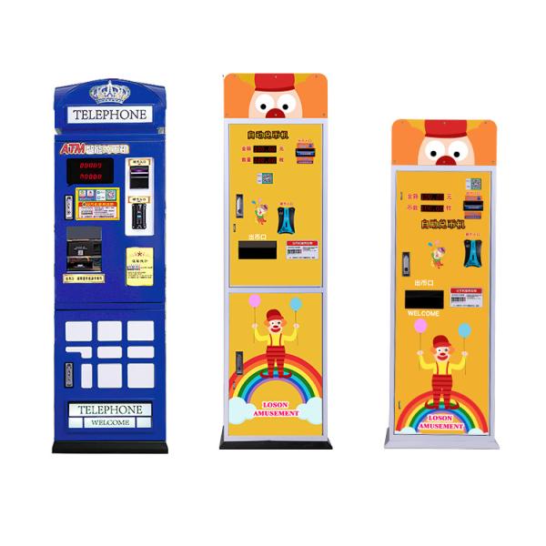 Smart Automatic bills to coins Token Exchange Machine Indoor Laundry