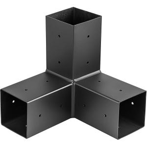 Powder Coated Steel Brackets Wood Stand Kit for 4x4 6x6 Lumber Woodworks Pergola