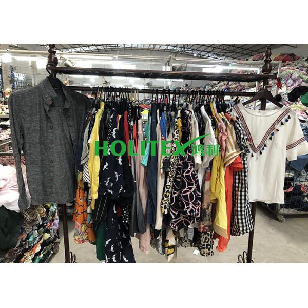 Buy Summer Used Womens Clothing American Style Second Hand Cotton Blouse at wholesale prices