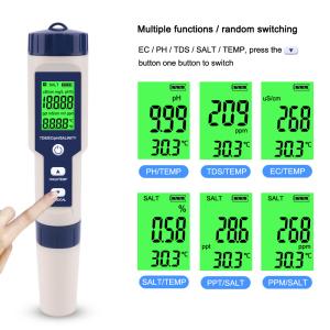 Drinking Water 0.1MS/CM EC Salinity Pocket Ph Meter