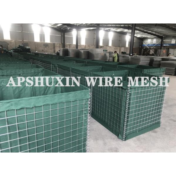 Buy 300gsm Geotextile Explosion Proof Defensive Barrier 5mm 4mm Wire at wholesale prices