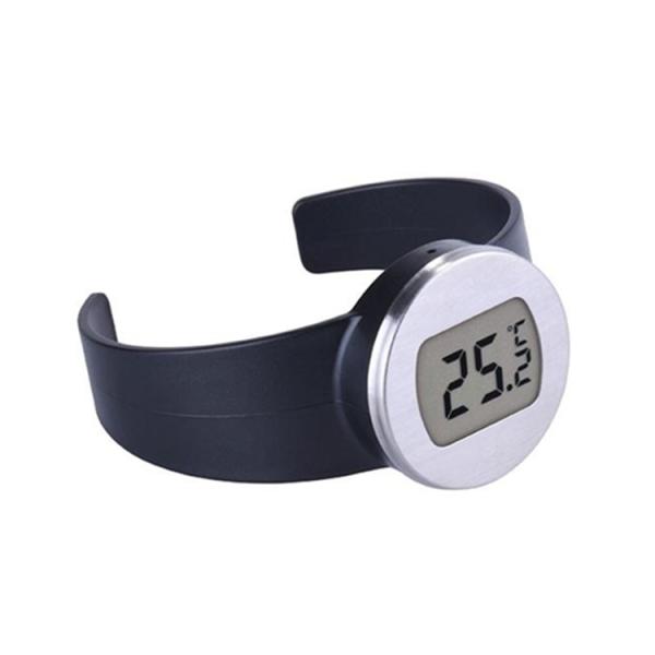 RoHS Certified Stainless Steel Wine Thermometer With Large LCD Display