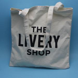 China Daily Foldable Tote Bag With Handle , Eco Friendly White Market Tote Bag on sale