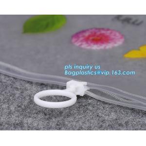 promotional bag clear slider k pvc bag, slider k pvc travel cosmetic bag, k bags