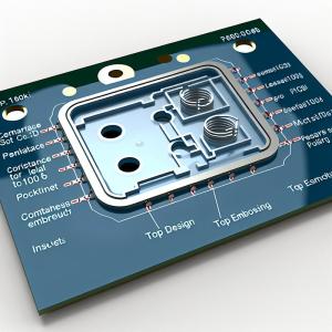 PCB Membrane Switch with ≤100Ω Contact Resistance and Top Embossing