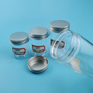 120ml 200ml 250ml 500ml Clear Plastic Pet Jar With Aluminum Lid Food Grade