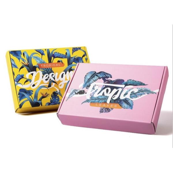 Custom Printed Stamping Die Cut Cardboard Color printing Corrugated Boxes