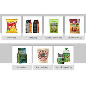 Back Sealing Automatic Pouch Packing Machine For Coffee Bean