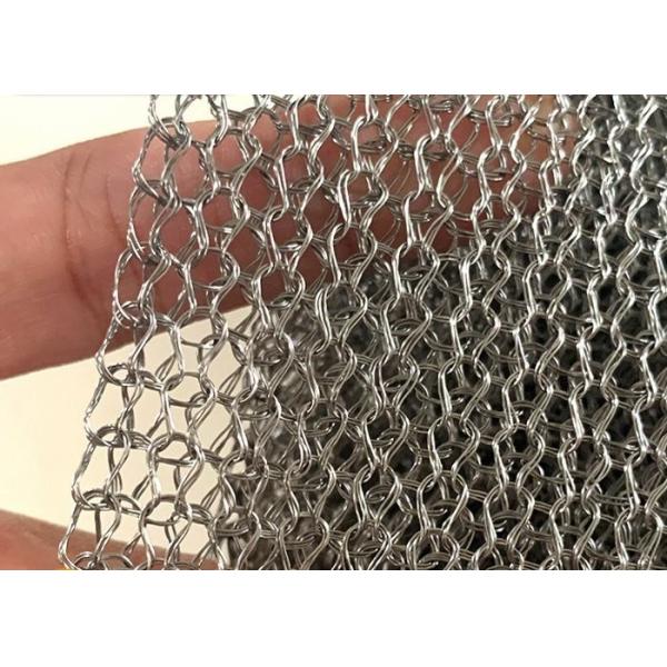 Buy Multi Strand Stainless Steel Knitted Wire Mesh Flat Type  Alkali Resistance at wholesale prices