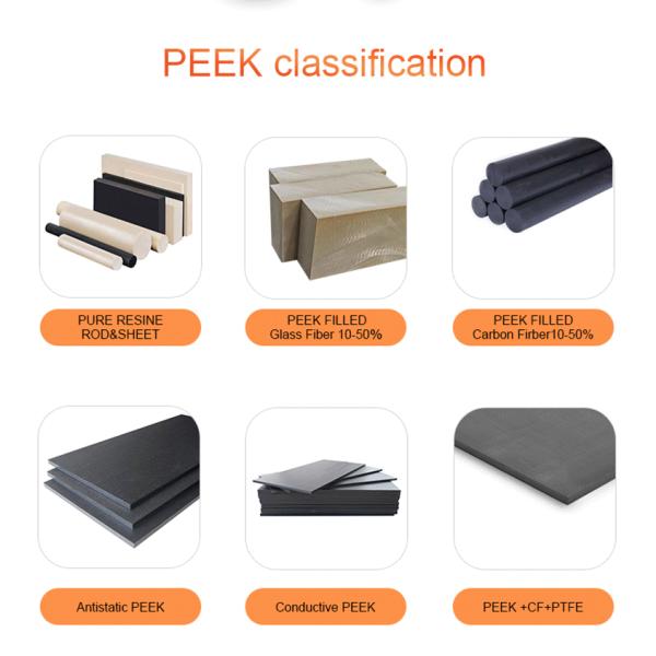 Thickness 20mm Virgin Pure Engineering PEEK Plastic Sheet Custom