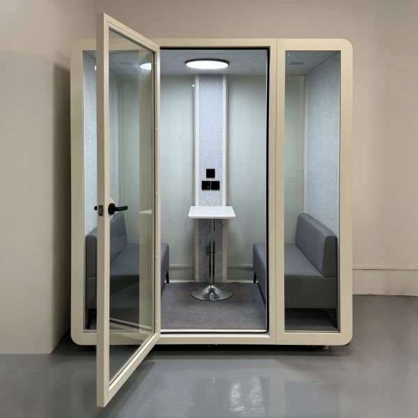 K212 Portable Soundproof Phone Booth with 35±5dB Sound Insulation and 7-Layer Acoustic Structure for Office Pod