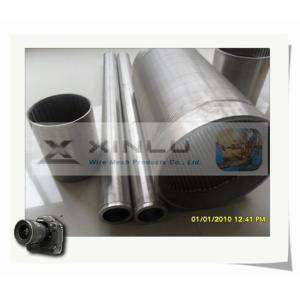 Filter Water Well Screen Pipe Wire Wrapped SS304L V Shape Strainer Pipe