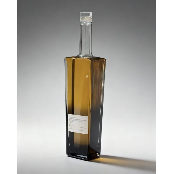 700ml Square Whiskey Glass Bottle -Customization, Super Flint Glass Bottle,