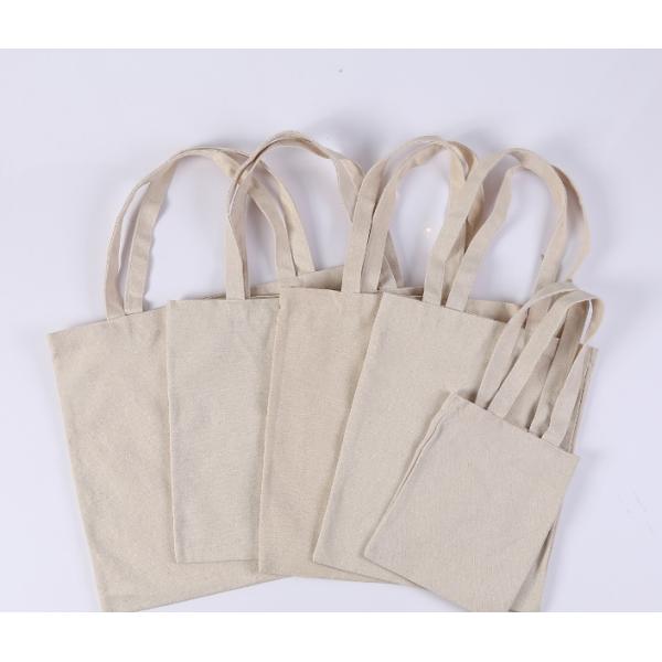 Canvas Fabric Organic Tote Cotton Grocery Bag Women Shopping 30cm
