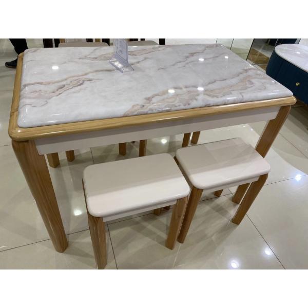 Buy Acid Resistant Solid Wood Dinette Luxury Style Granite Table Top at wholesale prices