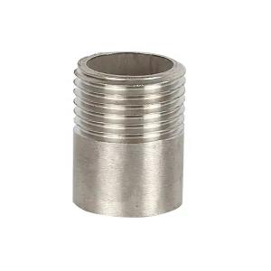 Cylindrical Head Code Silver WZ SS304 Barrel Nipple NPT BSPP BSPT G Threaded