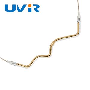 Gold Plated Quartz Infrared Heating Element Tube 1050W