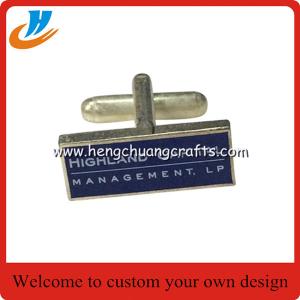 Flag cufflinks with custom logo design soft enamel cufflinks wholesale