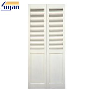 Surface Finished Louvered Bifold Closet Doors , Louvered Interior Doors For Cabinets