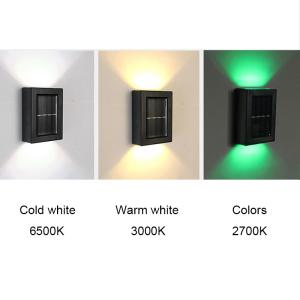 5W Outdoor Solar LED Wall Lights With Auto Sensor Built In Batteries 10x7.5x3cm