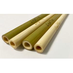 Custom Natural Biodegradable Bamboo Straws 20cm Reusable Straight Straws With