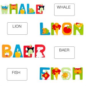 Three Dimensional Creative Letter Building Blocks Unisex 1-3 Year