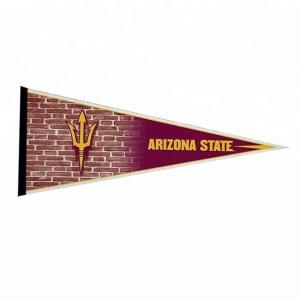 Silk Screen Printing Felt Pennant Banner , 15x20cm Outdoor Pennant Banner