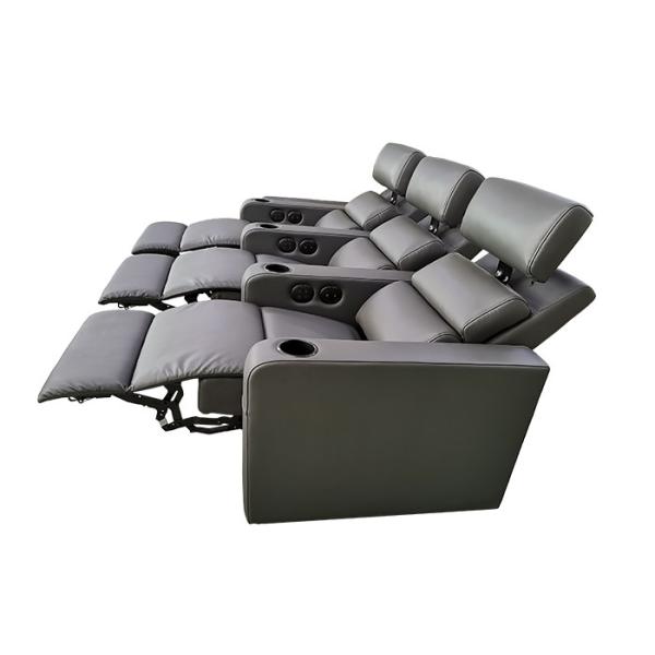 Buy Powered Headrests Leather Movie Recliners For Entertainment at wholesale prices