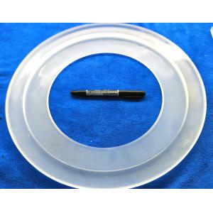 Large Vessel Quartz Tube Flange , Vacuum Flange Fittings Epaque Quartz Color