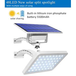 1000 Lumens Wall Mounted Solar Light 5500mAh Battery LED Outdoor Lighting