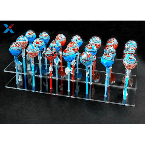21 Holes Clear Acrylic Cake Pop Stand , Transparent Acrylic Lollipop Stand