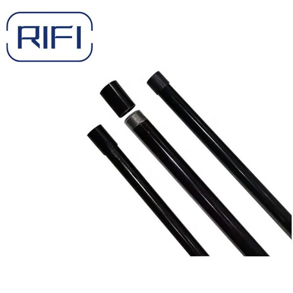 25mm BS4568 BS31 GI Conduit Pipe Black Powder Coated Steel Metric Threaded