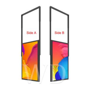 Double Side 85mm 1080P LCD Advertising Screen , Digital Advertising Display